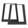 Two black metal table legs are shown against a white background. Anteprima dell’immagine prodotto