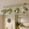 LUXOLAR - LED Deckenleuchte 4-flammig Green/Gold E27 60W - Produktbild-Vorschau 1