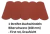 1 fila di tegole a coda di castoro (100 mm) - colmo rosso Anteprima dell’immagine prodotto 2