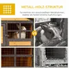 Clapier surélevé PawHut avec porte verrouillable, pour Voir les images du produit 5