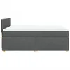 Boxspringbett mit Matratze Dunkelgrau 140x190 cm Stoff Produktbild-Vorschau 5