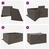 Úložná krabica 2 pcs Sivá 60 x 43 x 35 cm Netkaná látka Náhľad obrázku produktu 9