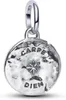 Pandora Totenkopf Medaillon-Charm 794089C01 Charm Anhänger Produktbild-Vorschau 2