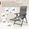 Chaise de jardin COSTWAY avec repose-pieds extensible, Voir les images du produit 5