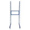 A blue metal drying rack with multiple white rods for holding items. Voir les images du produit