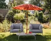 Sunshine Sonnenschirm Ø 250 cm, Farbwahl:Rot Produktbild-Vorschau 1