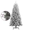 vidaXL Sapin de Noël artificiel enneigé 120 cm PVC&PE Voir les images du produit 3