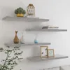 vidaXL Plovoucí police 4 ks. Betonově šedá 80x23,5x3,8 cm Náhled obrázku produktu 10