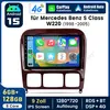 Für Mercedes-Benz S/CL Klasse W220 W215 6+128G Android 15 Produktbild-Vorschau 1