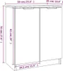 vidaXL Schuhschrank Weiß 59x35x70 cm Holzwerkstoff Produktbild-Vorschau 7