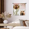 MuchoWow® Wandteppich Wandbehang Schottisches Hochlandrind Produktbild-Vorschau 2