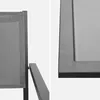 sweeek - Gartentisch aus Aluminium + 8 Sessel - Anthrazit Produktbild-Vorschau 6