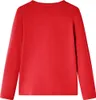 vidaXL Kinder-Langarmshirt Rot 128 Produktbild-Vorschau 1