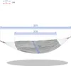 A diagram showing the dimensions of a hammock. Produktbild-Vorschau