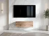 AX LIVING Barvo 100 cm TV Kommode Lowboard Braun Eiche Produktbild-Vorschau 1