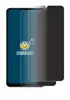 A privacy screen protector is shown on top of a smartphone screen. Produktbild-Vorschau