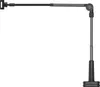 A black and gray tablet holder with an adjustable arm and base, shown against a white background. Náhľad obrázku produktu