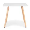 Kuchyňský stůl moderní dřevěný čtvercový 80x80 cm Náhled obrázku produktu 1