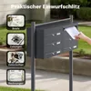Sistema di cassette per le lettere Wiltec 6 antracite 945 x Anteprima dell’immagine prodotto 10