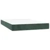 vidaXL Boxspringbett mit Matratze & LED Dunkelgrün 120x200 Produktbild-Vorschau 7
