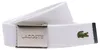 LACOSTE Gürtel Casual Woven Strap W110 Bright White weiß Produktbild-Vorschau 6