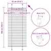 vidaXL Plisovaná roleta čierna 65x100 cm šírka látky 64,4 Náhľad obrázku produktu 7