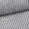 A close-up view of a gray corduroy fabric with text overlay. Produktbild-Vorschau