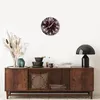 Wanduhr - Rund - Glasuhr - Blumenstrauß Künstlerisch Blume Produktbild-Vorschau 7