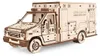 Eco Wood Art (EWA) DIY 3D Mechanical Model Ambulance, 4011, 29,5x12,9x12,4cm Vista previa de la imagen del producto