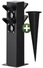 MONZANA® Gartensteckdose 4fach IP44 Metallspieß Garten Produktbild-Vorschau 1