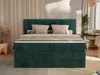 MKS MEBLE Boxspringbett 200x200 Dunkelgrün Cord, Produktbild-Vorschau 4