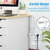 Steckdosenleiste mit USB – 8 Steckdosen, 4 USB, Schalter, Produktbild-Vorschau 2