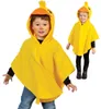 Kinder Kostüm Ente – gelber Fleece Poncho mit Kapuze – Produktbild-Vorschau 1