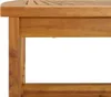 A close-up view of the corner and side of a wooden table. Náhľad obrázku produktu