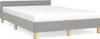 vidaXL Struttura letto senza materasso grigio chiaro Anteprima dell’immagine prodotto 1