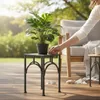 DanDiBo Tabouret pour fleurs Métal Noir Angulaire 28 cm Voir les images du produit 6