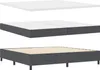 vidaXL Letto boxspring grigio scuro e bianco 200 x 200 cm Anteprima dell’immagine prodotto 5