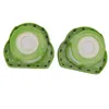 Two green vacuum cleaner filters are shown against a white background. Voir les images du produit