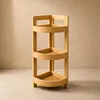 Eckregal aus Bambus für das Badezimmer, 23 x 23 x 61 cm Produktbild-Vorschau 3