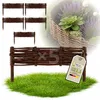 Floranica 5 Stück Beetbegrenzung Weide 10 cm x 50 cm – Produktbild-Vorschau 1