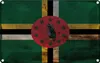 vianmo Blechschild 20x30 cm Dominica Rost Flagge Fahne Produktbild-Vorschau 1