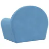 A blue children's sofa viewed from the back. Náhľad obrázku produktu