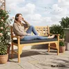 Poduszka na ławkę Outsunny 110 x 46 x 6,5 cm z wiązaniami, Podgląd zdjęcia produktu 8