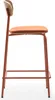 CALICOSY - Lot de 2 tabourets en tissu avec pieds en métal Voir les images du produit 5