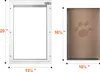 Porta per animali domestici SucceBuy, telaio in alluminio Anteprima dell’immagine prodotto 8