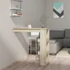 A bar table with a stool in a living room setting, next to a sofa. Produktbild-Vorschau