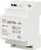 A white electrical transformer device with labels and symbols. Náhľad obrázku produktu