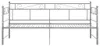 vidaXL Tagesbett Ausziehbar Grau Metall 90x200 cm Produktbild-Vorschau 7