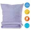Lavea Seersucker Bettwäsche Set Karo, Landhaus Blau, 100% Produktbild-Vorschau 2