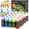 Acrylfarben Set für Außen, 25 Farben wasserfest, 60ml Produktbild-Vorschau 1